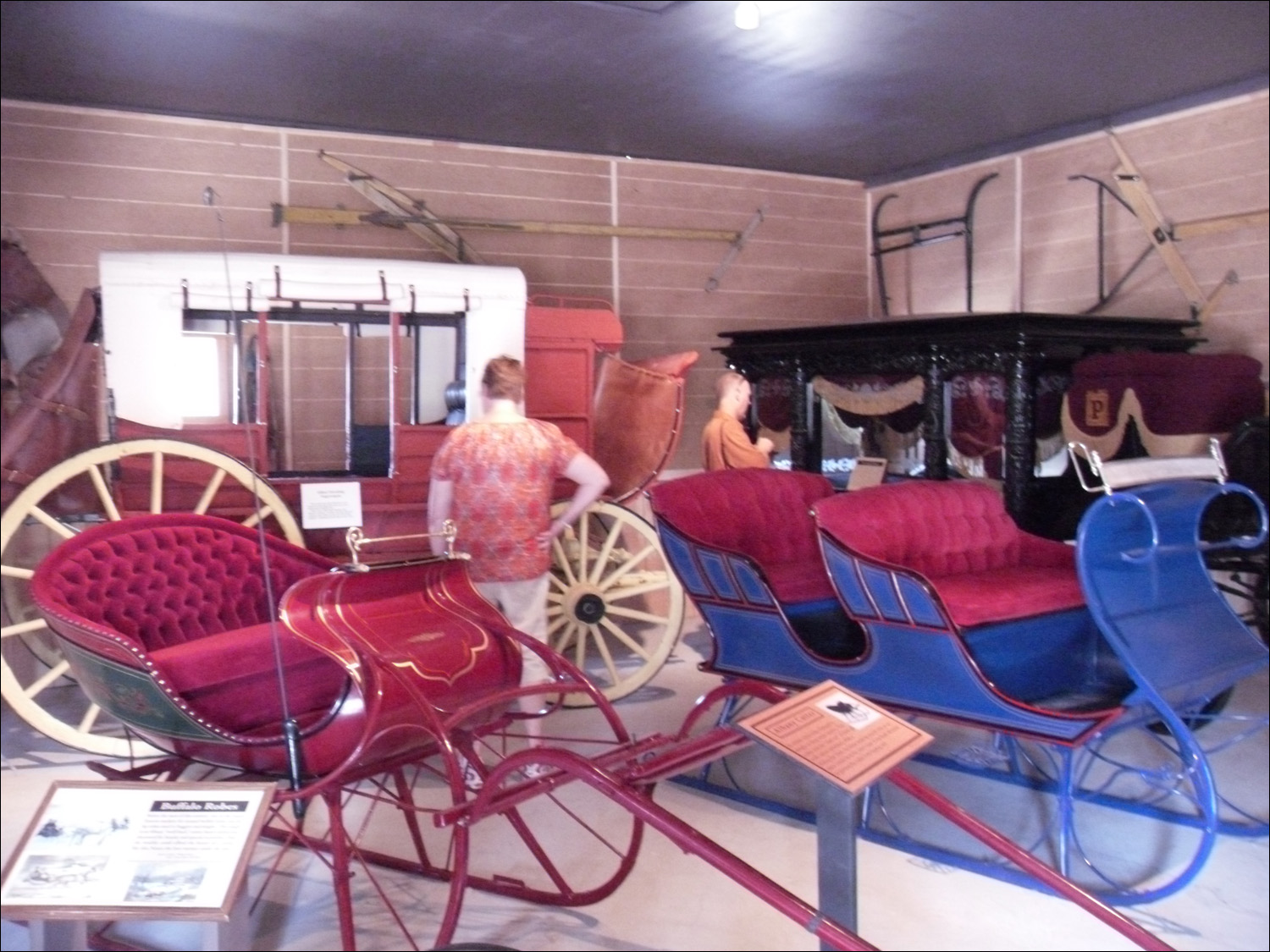 Fort Benton, MT Agriculture Museum-snow sleighs, carriage